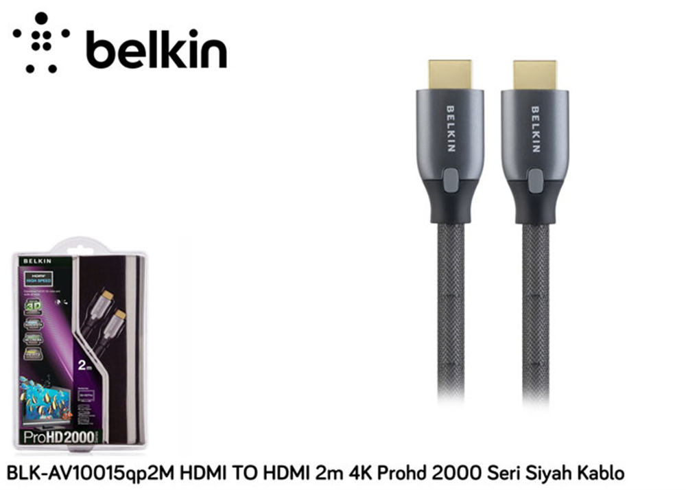 BELKIN BLK-AV10015QP2M HDMI TO HDMI 2M 4K PROHD