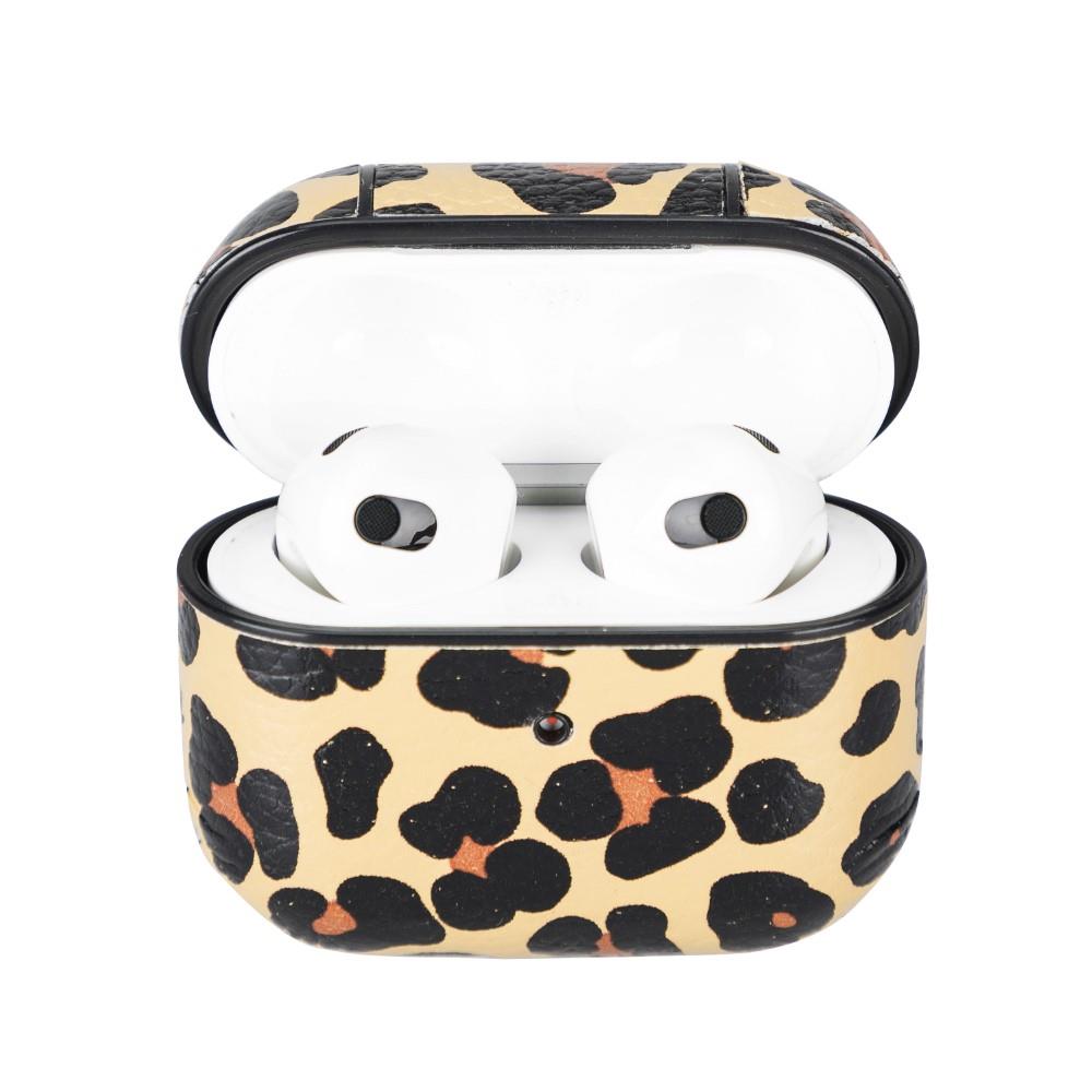Bluetooth Kulaklıklar Apple AirPods 3.nesil Uyumlu Deri Kılıf Juni LEO-NE Leopar Satın Al