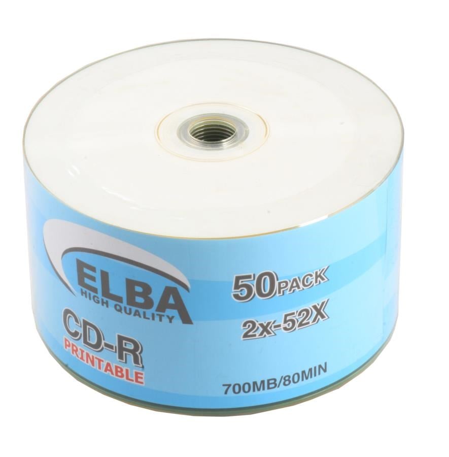 CD-DVD Elba CD-R 700MB-80MIN Printable 50li Shrink Satın Al