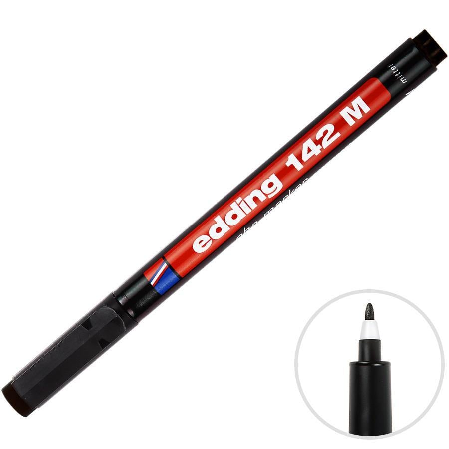 CD DVD Kalemleri Edding 142 M Permanent Asetat CD Kalemi 1 mm Uçlu Siyah 10 Adet Satın Al