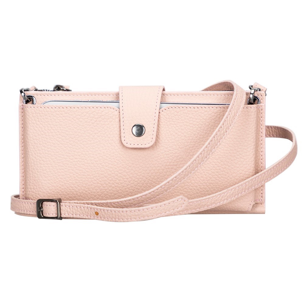 Cep Telefonu Aksesuarları Lozan Strap 6.5 inch Uyumlu Deri Kartlıklı Kılıf ERC5 Pembe Satın Al