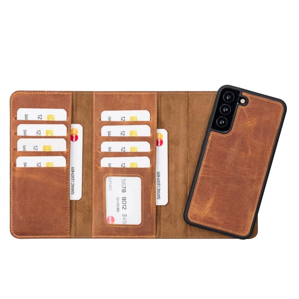 Cep Telefonu Aksesuarları Samsung Galaxy S22 Plus Uyumlu Deri Cüzdanlı Kılıf Santa G19 Satın Al