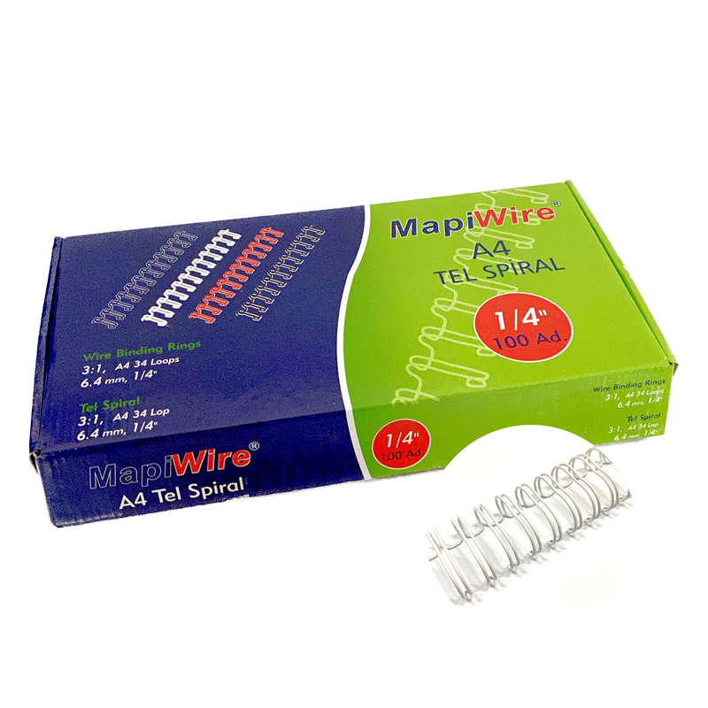 Cilt Kapakları MAPİWİRE 1/4 KUTU TEL BEYAZ 100 AD. Satın Al