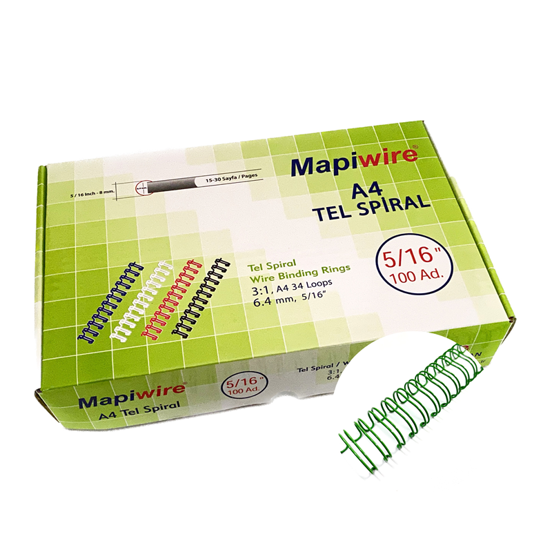 Cilt Kapakları MAPİWİRE 5/16 KUTU TEL YEŞİL 100 AD. Satın Al