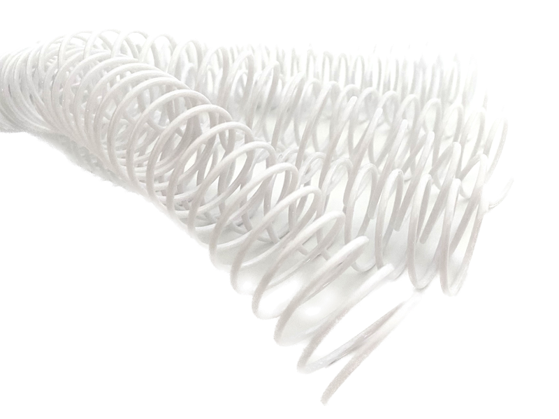Cilt Kapakları PLASTİK HELEZON SPİRAL 10MM. 4:1 BEYAZ 100 AD. 48 LOP POŞETLİ Satın Al