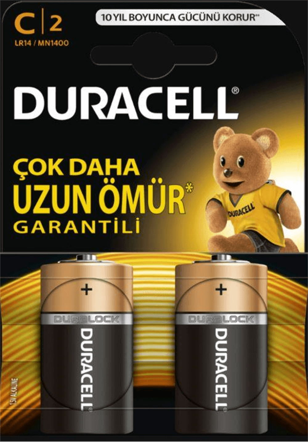 Duracell Alkalin C Orta Boy Pil 2'li Paket