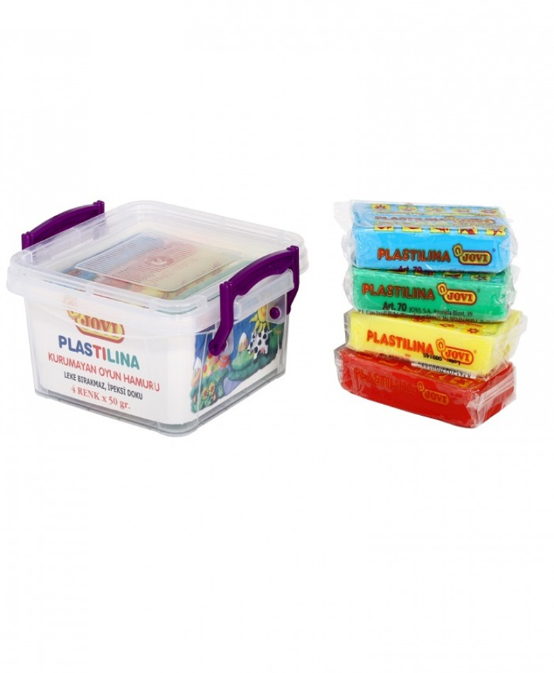 Eğitici Oyuncaklar JOVI 704 50GR KURUMAYAN OYUN HAMURU 4 RENK - SAKLAMA KABI Satın Al
