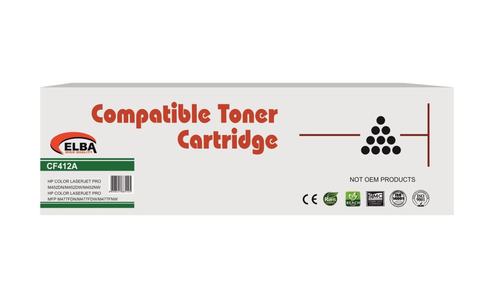 ELBA HP CF412A SARI MUADİL TONER