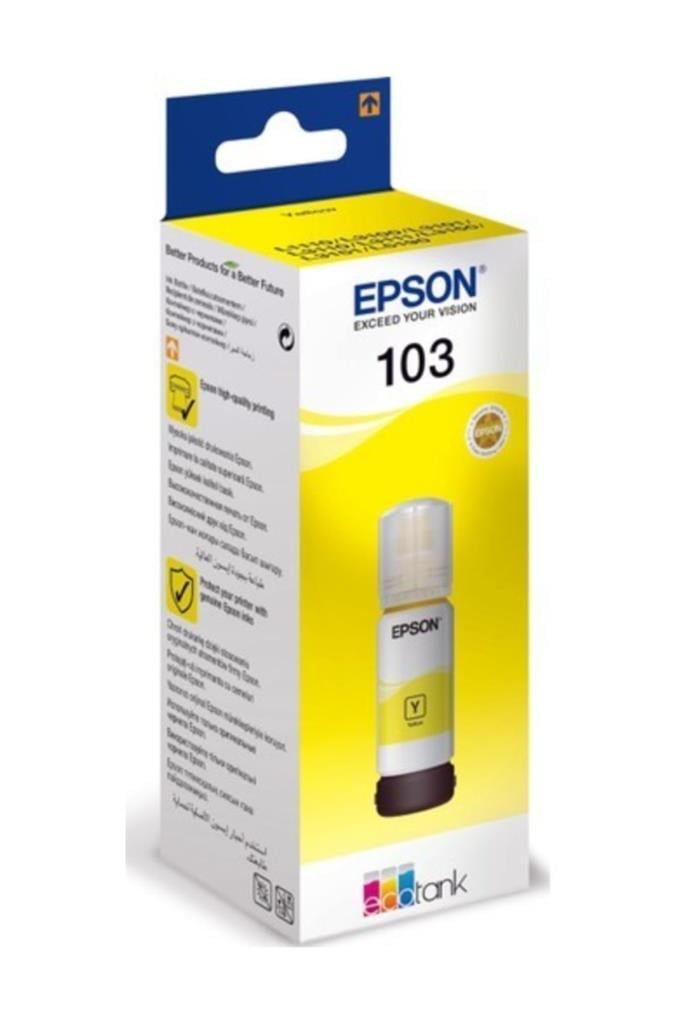 Epson Kartuş Epson 103 T00S44A  Ecotank Sarı Kartuş Ink Bottle Satın Al
