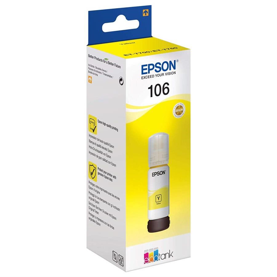Epson Kartuş Epson 106 Yellow Sarı Şişe Mürekkep T00R440 L7160-7180 Satın Al