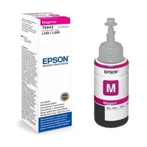 Epson Kartuş Epson T6643 L100- L200- L300 Mor Mürekkep Kartuş 70Ml Satın Al