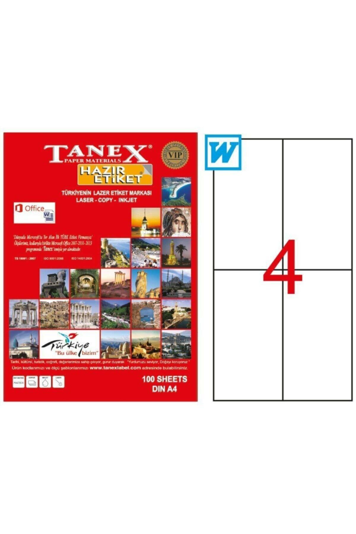 Etiketler Tanex Tw-2204 Beyaz Sevkiyat ve Lojistik Etiketi 105 mm x 148.5 mm Satın Al