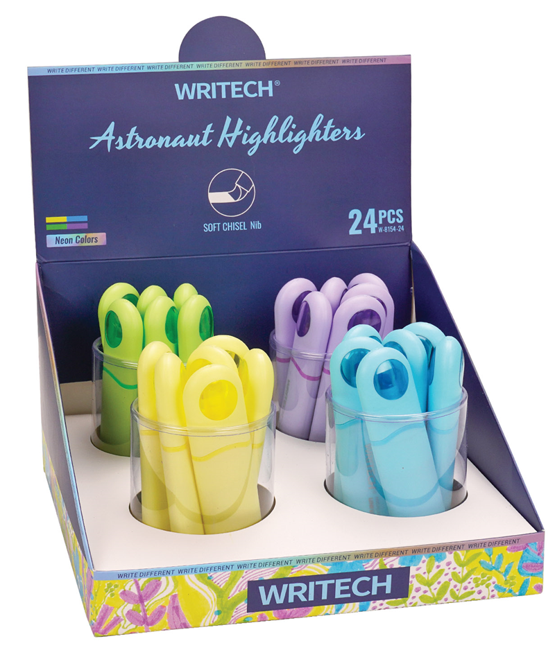 Fosforlu Kalemler WRITECH W-8154 ASTRONOT FORFORLU KALEM NEON+PASTEL 8 RENK - 24'LÜ SET Satın Al
