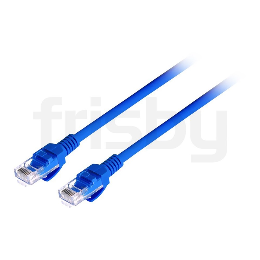 Frisby Fa-C6E01 Cat6 Patch Kablo Mavi 1 Metre