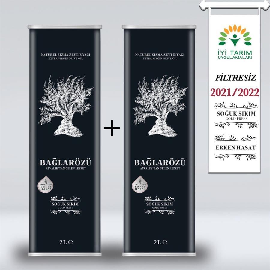 Gıda Ürünleri Bağlarözü 2x2 Lt Natürel Soğuk Sıkım Sızma Zeytinyağı Satın Al
