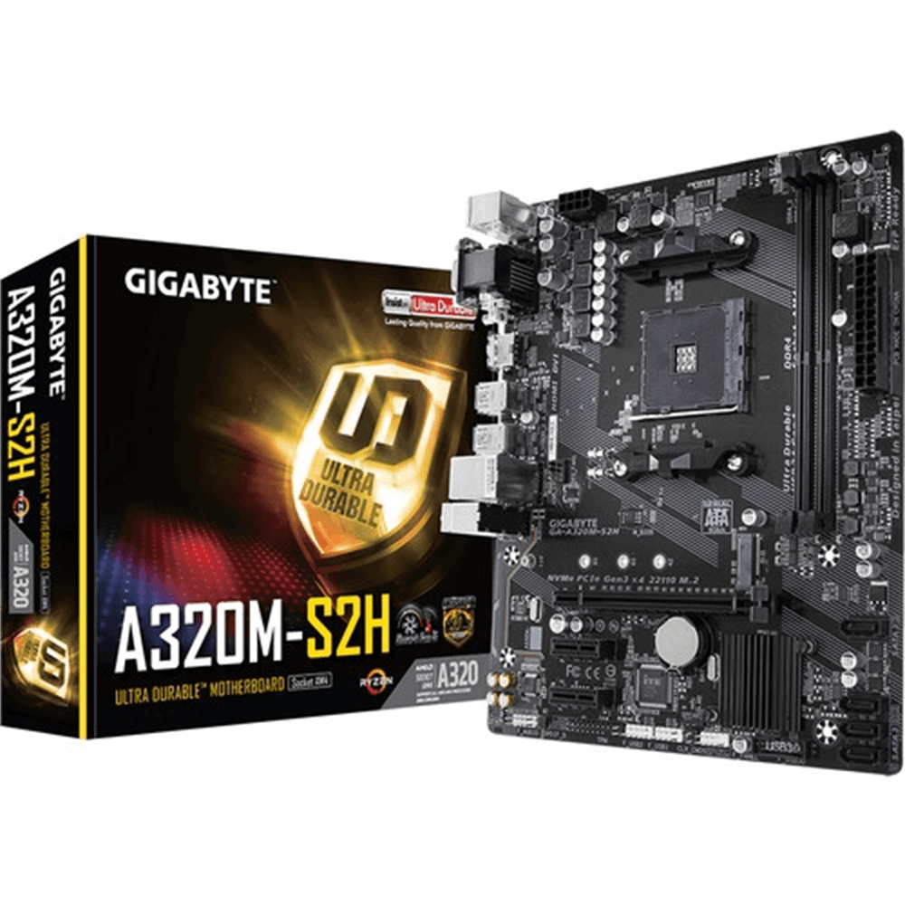Gigabyte GA-A320M-S2H S+V+GL DDR4 AM4 Anakart