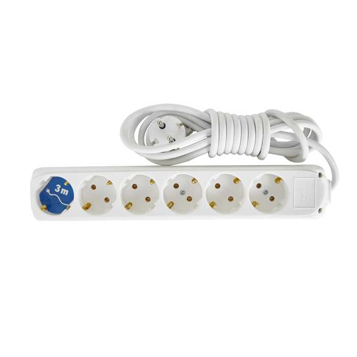 Grup Priz ve Uzatma Kabloları Almera 6'lı topraklı Priz 3 Mt. Satın Al