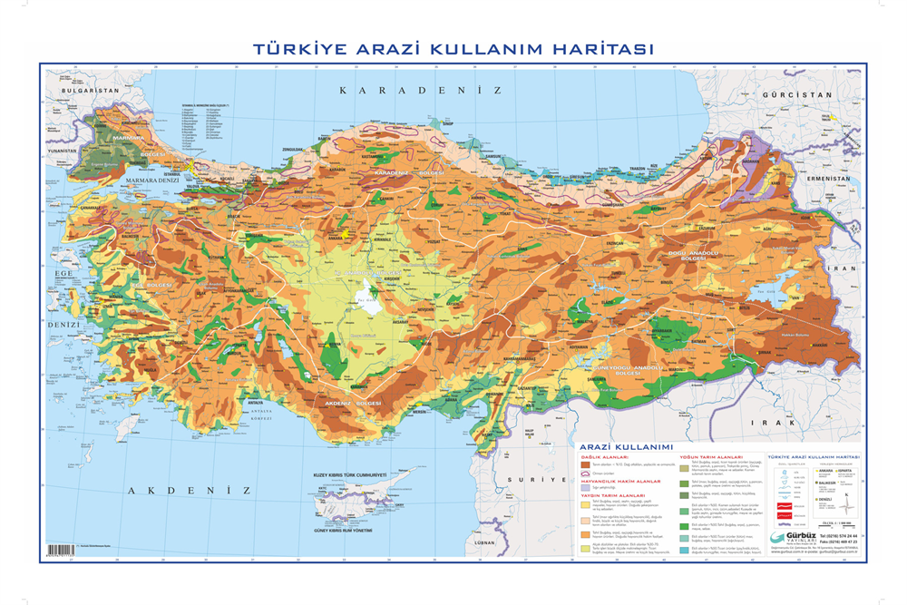 Gürbüz Türkiye Arazi Kullanımı  