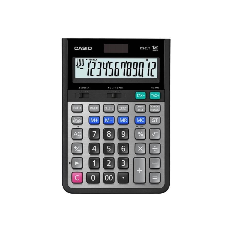 Hesap Makineleri Casio DS-2JT Profesyonel 12 Hane İşlem Kontrollü Masa Üstü Hesap Makinesi Satın Al