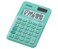 Hesap Makineleri Casio MS-7UC-GN 10 Hane Yeşil Masa Üstü Hesap Makinesi Satın Al