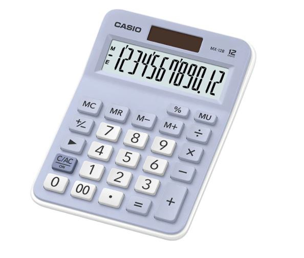 Hesap Makineleri Casio MX-12B-LB Açık Mavi 12 Hane Masa Üstü Hesap Makinesi Satın Al