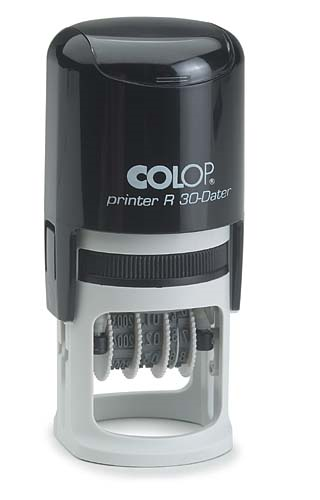 Istampa Kaşe ve Mürekkepleri COLOP R30 TARİH KAŞE(TR) SİYAH KASA MAVİ KEÇE - 30MM Satın Al