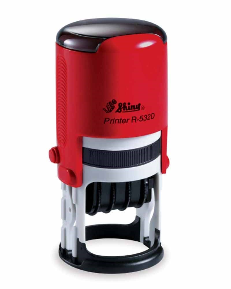 Istampa Kaşe ve Mürekkepleri SHINY R-532D SİYAH KASA SİYAH PED 32mm TARİH KAŞESİ Satın Al