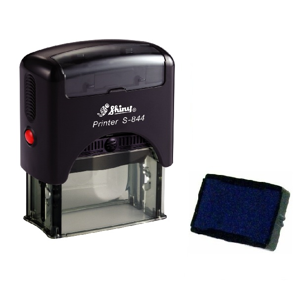 Istampa Kaşe ve Mürekkepleri SHINY S-844 SİYAH KASA MAVİ PED 58x22mm Satın Al