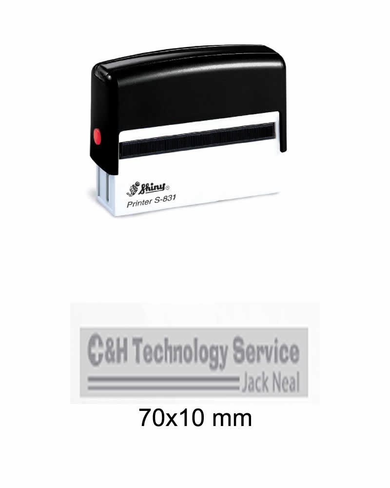 Istampa Kaşe ve Mürekkepleri SHINY S-831 SİYAH KASA SİYAH PED 70X10MM Satın Al