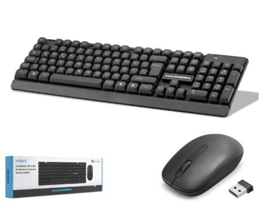 Kablolar ve Adaptörler HADRON HD843 Kablosuz Klavye ve Mouse Seti - Siyah Satın Al
