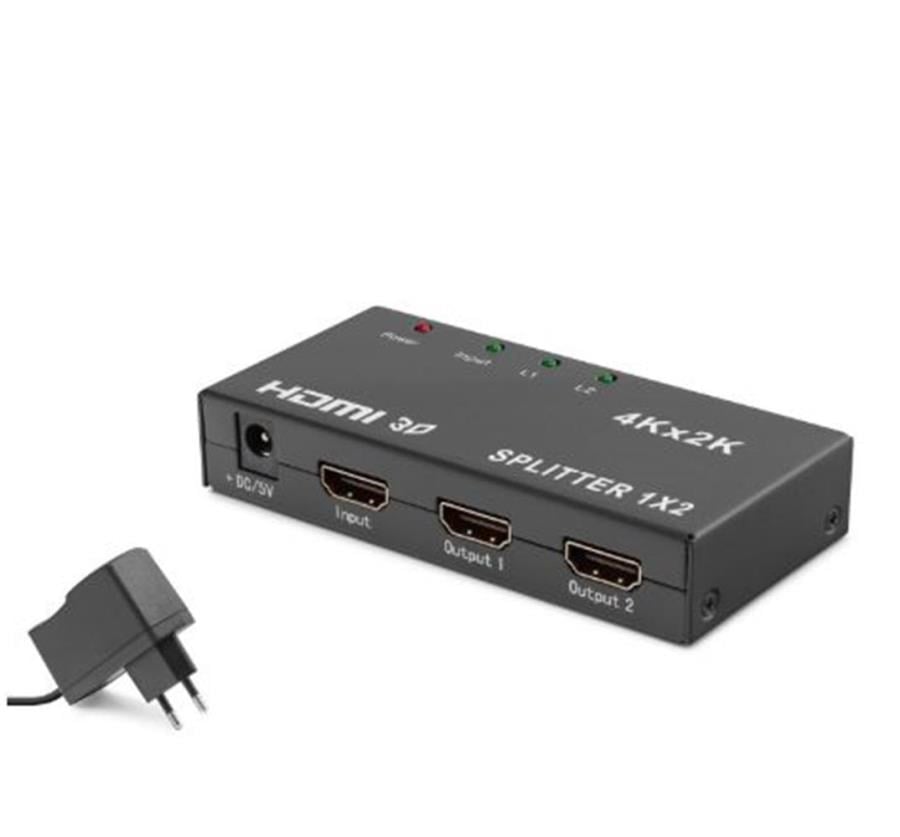 Kablolar ve Adaptörler HADRON HDX1295 HDMI Splitter 4K 3D 1 In 2 Out - Siyah Satın Al
