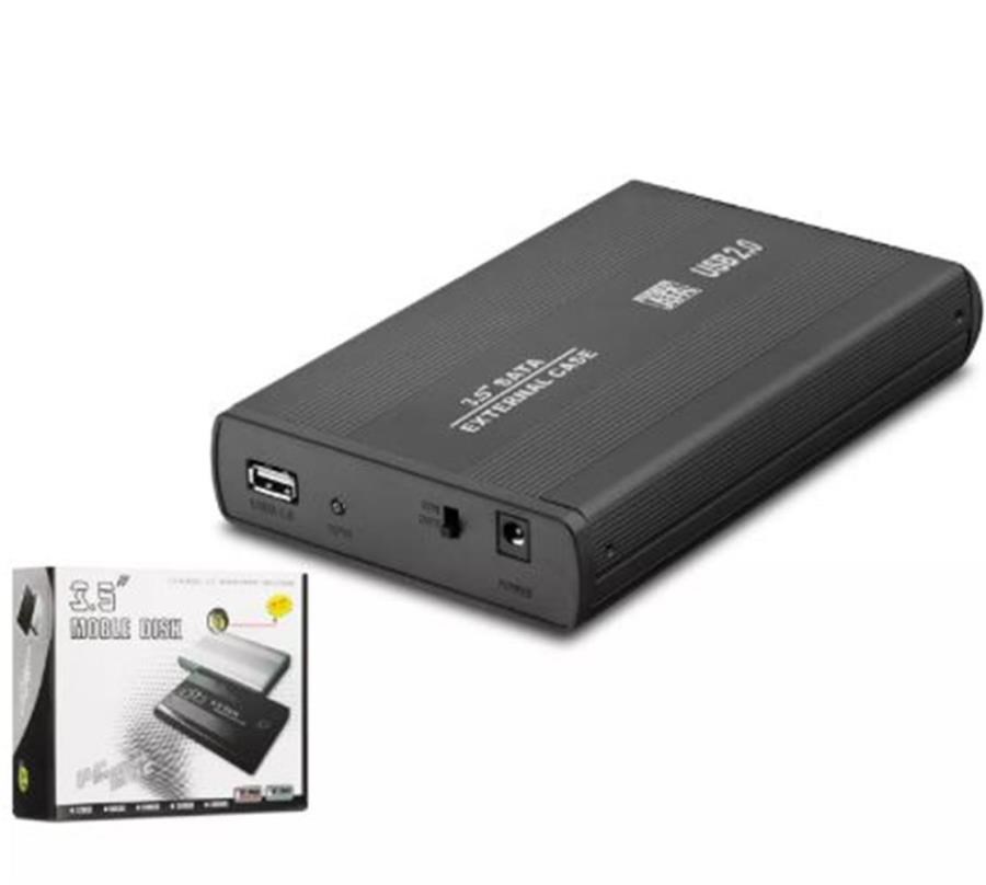 Kablolar ve Adaptörler HADRON HDX1753 HDD KUTUSU USB2.0 METAL SATA 3.5