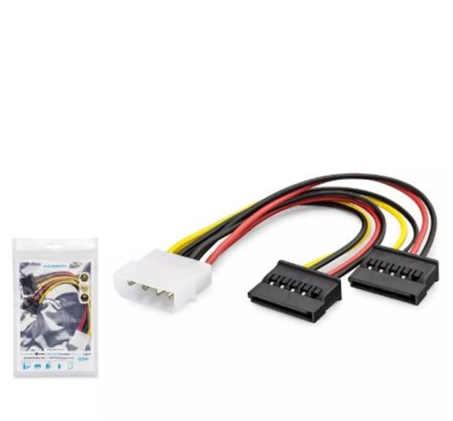 Kablolar ve Adaptörler Hadron Hdx5525 Sata Power Kablo Poşetli 2In1 16Cm Siyah Satın Al