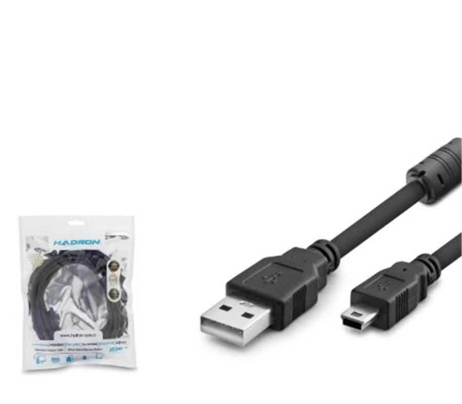 Kablolar ve Adaptörler Hadron Hdx7523 Usb Mini V3-5Pin To Usb Kablo 3M Siyah Satın Al