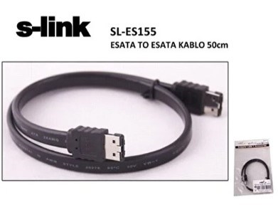 Kablolar ve Adaptörler S-Lınk Sl-Es155 Esata To Esata 0.50Cm Kablo Satın Al