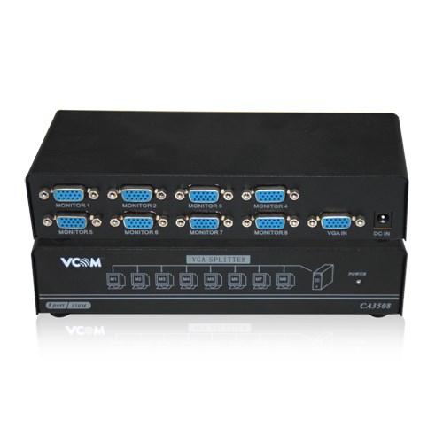 Kablolar ve Adaptörler Vcom DD138 1-8 Port 350MHZ Metal Vga Splitter Satın Al