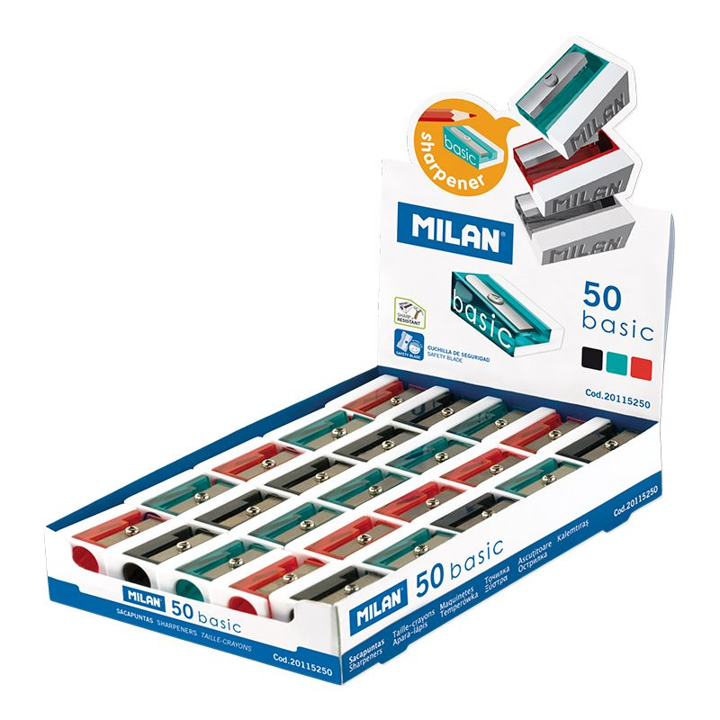Kalemtıraşlar MILAN 20115250 BASIC KALEMTRAŞ - ASORTİ - 50ADET Satın Al