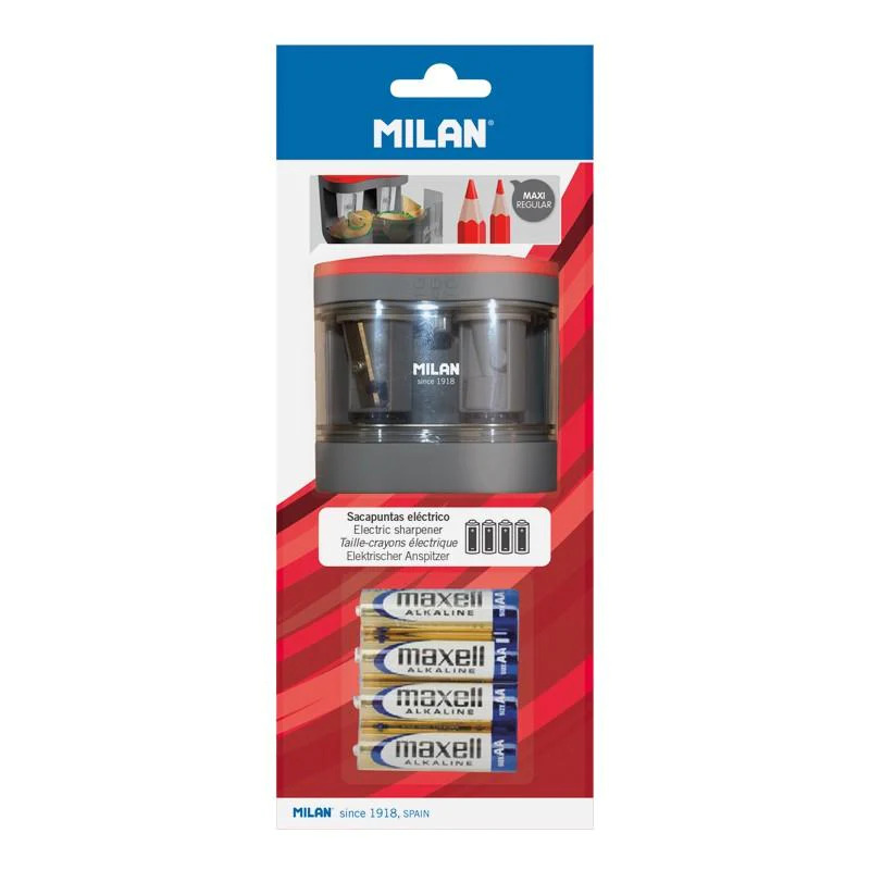 Kalemtıraşlar MILAN BWM10278B 1918 MAXI ELEKTRİKLİ MAVİ KALEMTRAŞ BLISTER Satın Al