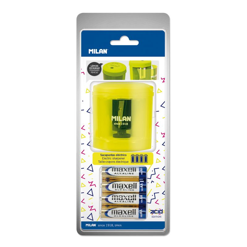 Kalemtıraşlar MILAN BWM10375 ELEKTRİKLİ KALEMTRAŞ(ACID) - SARI Satın Al