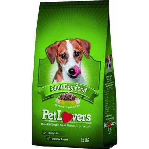 Köpek Maması Pet Lovers Kuzu Etli Yetişkin Köpek Maması 15 kg Satın Al