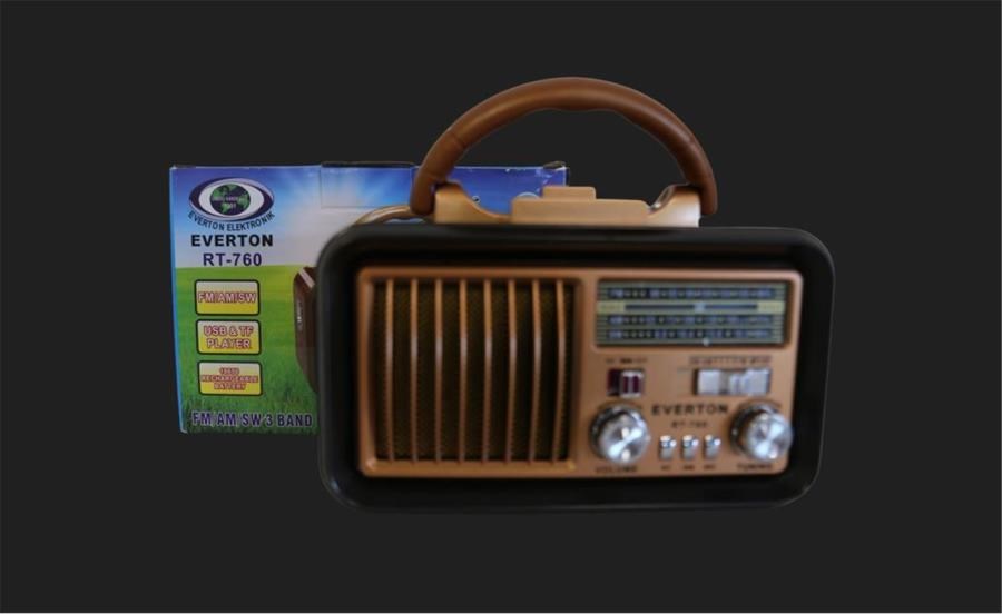 Mikrofon, Kulaklık ve Hoparlör Everton RT-760  Bluetooth-USB-SD-AUX-TF Nostaljik Radyo Satın Al