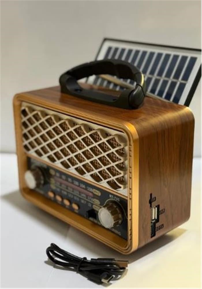Mikrofon, Kulaklık ve Hoparlör Everton Rt-735 Solar Enerjili Nostajık Radyo Bluetooth usb-fm-radyo Satın Al