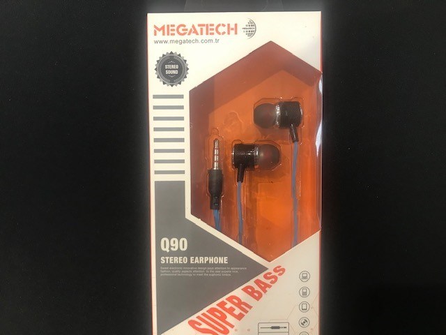 Mikrofon, Kulaklık ve Hoparlör Megatech Q90 Mavi Mikrofonlu Kulaklık Satın Al