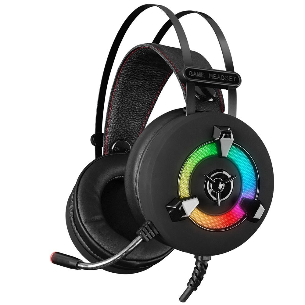 Mikrofon, Kulaklık ve Hoparlör Rampage Miracle-X2 PLUS Siyah RGB Led 7.1 Surround Sound System Gaming Mikrofonlu Oyuncu Kulaklığı Satın Al