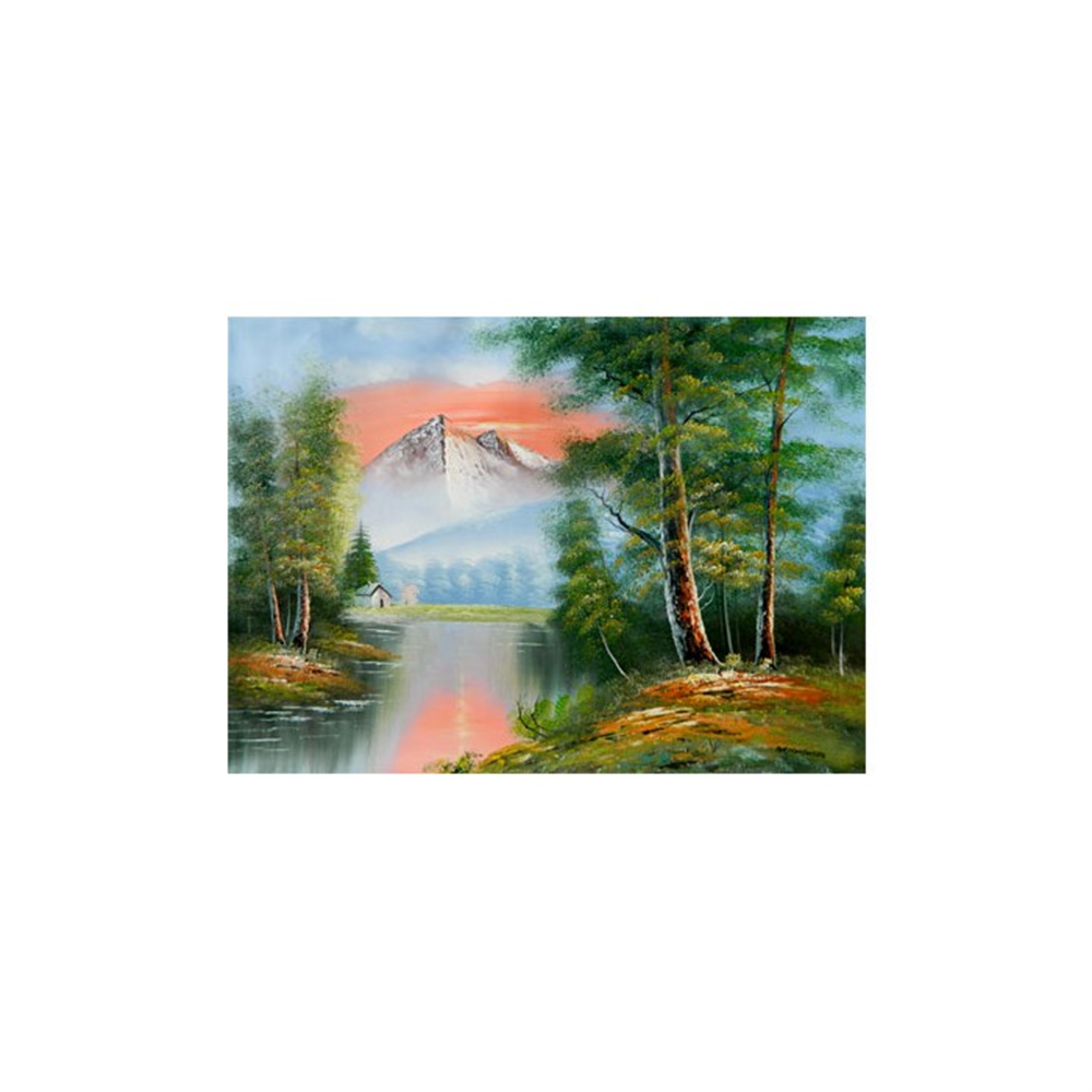 Mountain Afterglow Kanvas Tablo 50X70 Cm