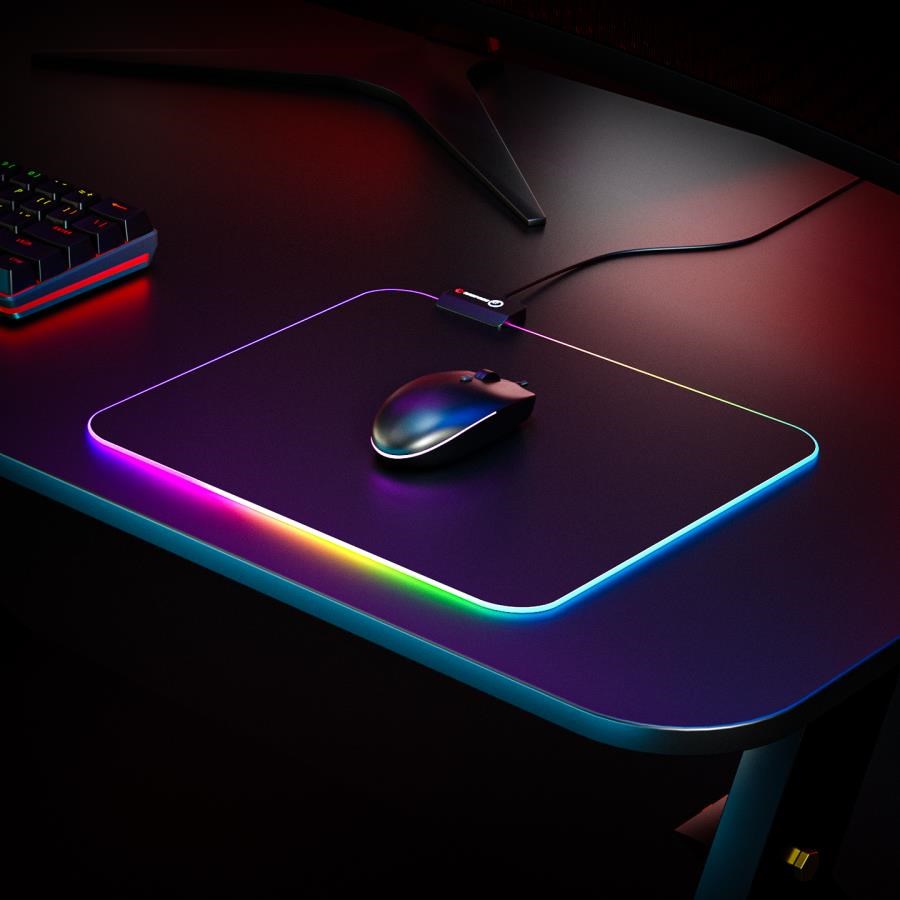 Mouse Rampage Pulsar MP-21 Siyah 252-328-3mm RGB Ledli Gaming Mouse Pad Satın Al