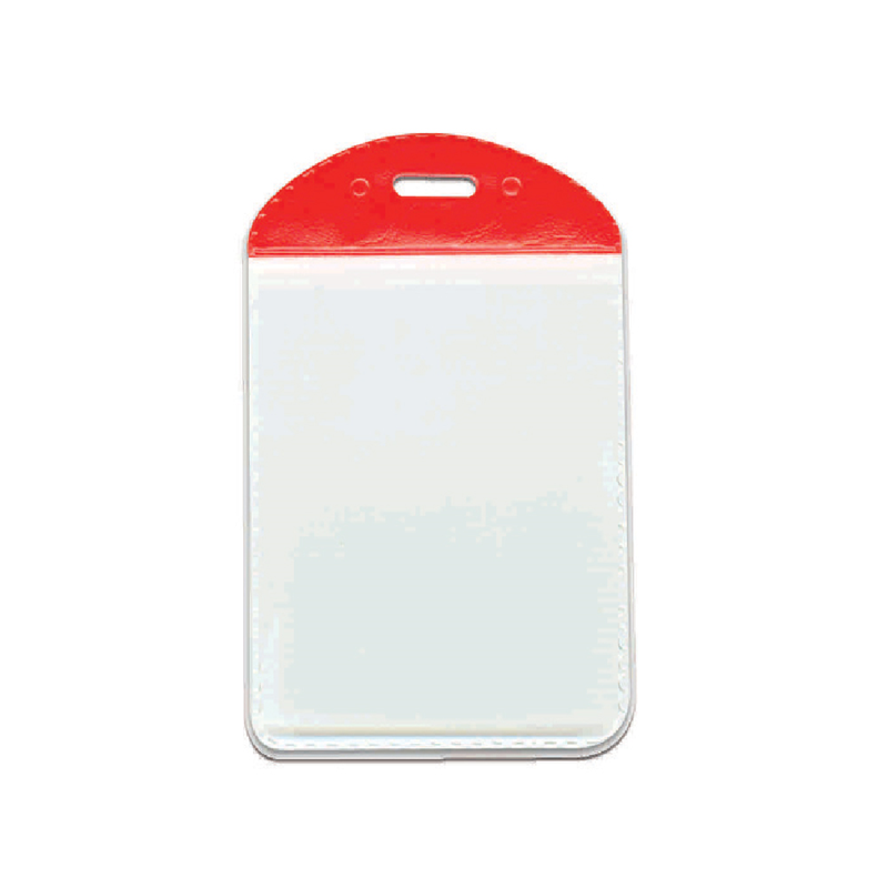Ofis Aksesuarları MAPİ PVC KART POŞETLERİ (DİKEY) KIRMIZI ŞERİTLİ100'LÜ PAKET Satın Al