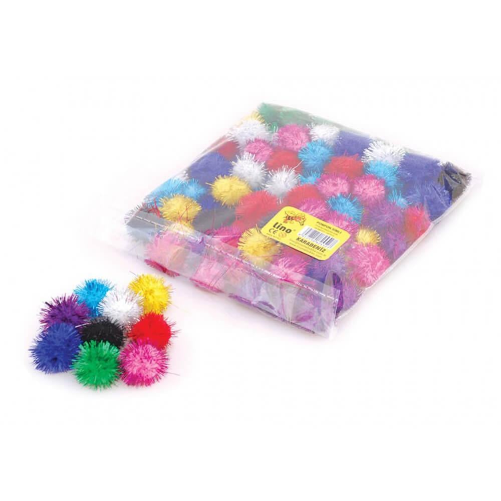 Okul Öncesi Eğitim Kitapları Lino Rbz 2055-3 Ponpon Simli 30 mm 30'lu Satın Al