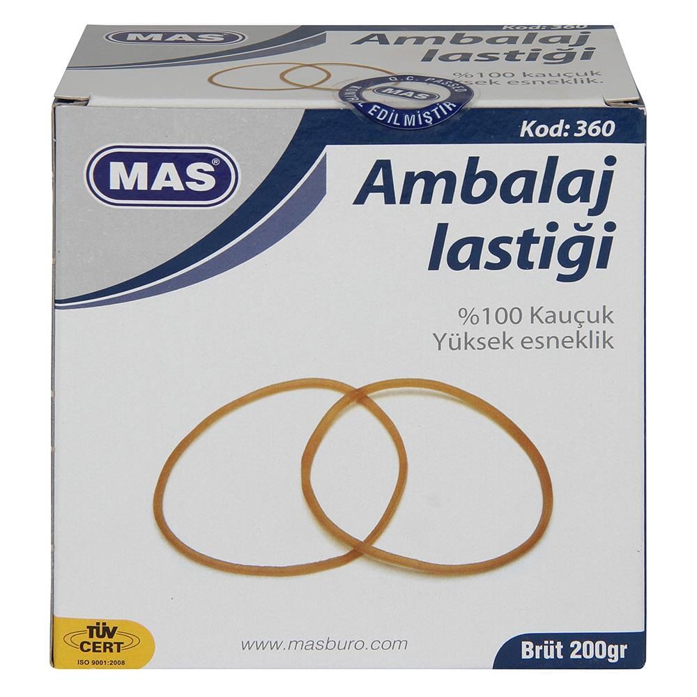 Paket Lastiği Mas 360 Ambalaj Lastiği %100 Kauçuk 200 gr Satın Al