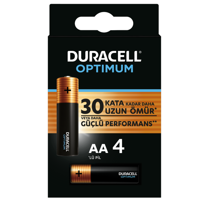 Piller DURACELL OPTIMUM AA KALEM PİL 4LÜ Satın Al